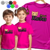 KOSZULKA DZIECIĘCA - KOT NA DZIEŃ KOTA DNI SZKOLNE PRZECZKOILNE - 158 XL