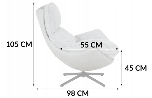 Fotel obrotowy z poduszką JASPER zielony wygodny wypoczynkowy salon na Arena.pl