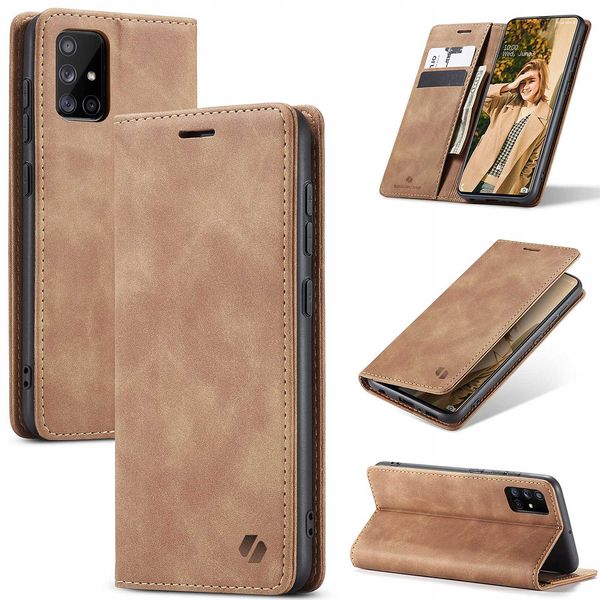 Spacecase Wallet Galaxy A71 Light Brown zdjęcie 7