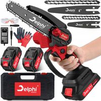 PIŁA ŁAŃCUCHOWA BEZSZCZOTKOWA AKUMULATOROWA 6” 2xAKU 21V PILARKA