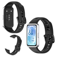 Pasek do Huawei Band 11 /Band 11 Pro silikonowy czarny na zegarek mocny TPU