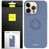 ETUI MATOWE DO IPHONE 14 PRO MAX SPACECASE SILICONE RING SILIKONOWE + SZKŁO