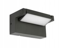 SU-MA Kinkiet Zewnętrzny LED 10W Ciemno-Szary IP54 Ruchoma Głowica
