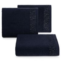 Ręcznik granatowy Margo 30x50 cm bawełna 500 g/m² z bordiurą