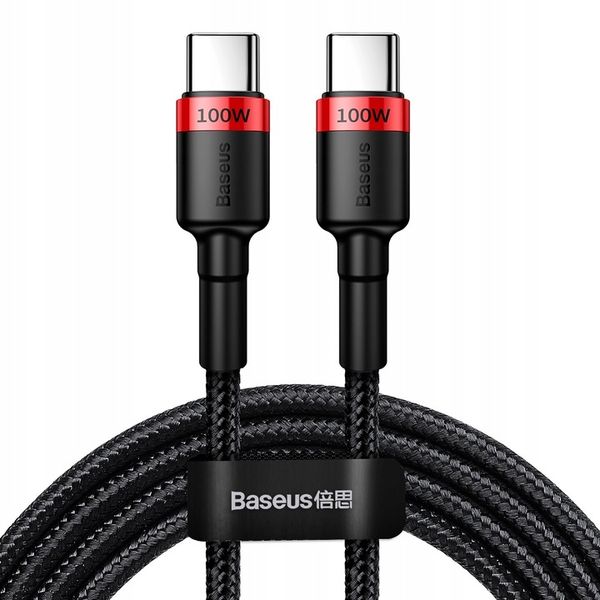 BASEUS MOCNY KABEL USB-C SZYBKIE ŁADOWANIE TYPE-C PD 100W QUICK CHARGE 3.0 zdjęcie 2