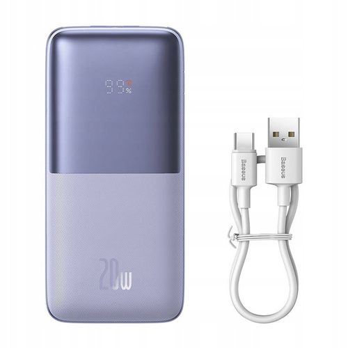 BASEUS POWER BANK PODRÓŻNY 10000 MAH 2X USB USB-C QC 3.0 20W Z KABLEM USB na Arena.pl