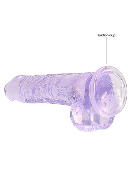 8"" / 20 cm Realistic Dildo With Balls - Purple zdjęcie 5