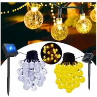 LAMPKI OGRODOWE GIRLANDA SOLARNA 30LED CZUJNIK ZMIRZCHU Girlanda Ogrodow
