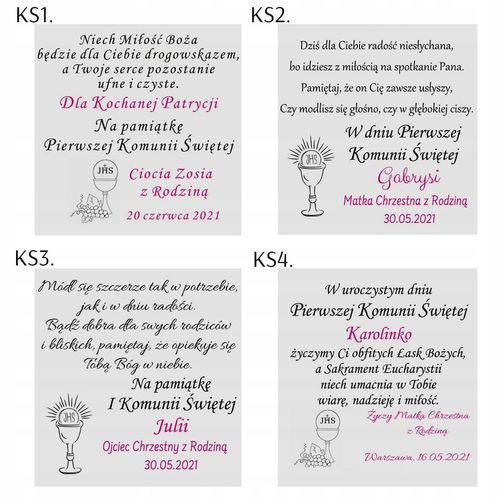 Medalik Srebrny Łańcuszek Komunia Chrzest GRAWER na Arena.pl