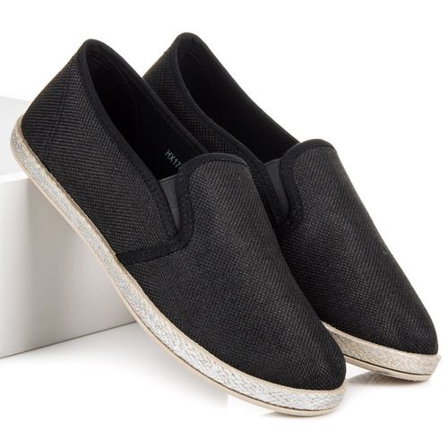 Czarne espadryle slip on r.36 na Arena.pl