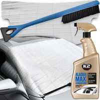 OSŁONA MATA ANTYSZRONOWA 100x200 SKROBACZKA DO SZYB LODU ODMRAŻACZ K2