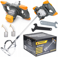 Mieszadło ELEKTRYCZNE do Zapraw Kleju Farb 2600W PM-MI-2600 PM0666