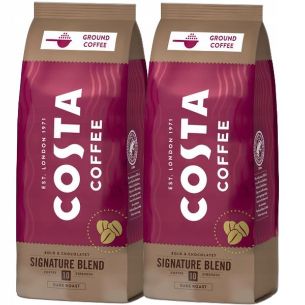 Costa Coffee Kawa Signature Blend Dark Mielona 2x500g zdjęcie 1