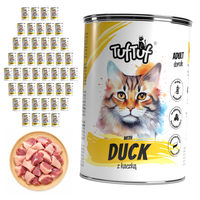 TufTuf mokra karma dla kota Kaczka puszka 48x400g Mielonka