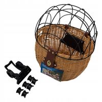 Kosz rowerowy przedni wiklinowy do przewożenia zwierząt Torq ARK011