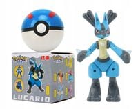 LUCARIO Pokemon Pokeball BOX + Składana Figurka Pokemony z PL