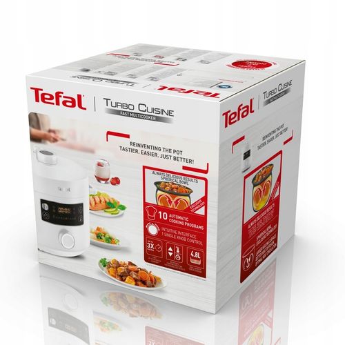 Multicooker TEFAL Turbo Cuisine CY754130 biały 4,8l na Arena.pl