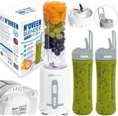 NOVEEN BLENDER KIELICHOWY DO KOKTAJLI I SMOOTHIE BEZPRZEWODOWY 2 BIDONY