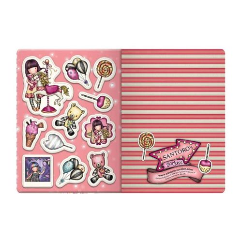 Mały Notes z Naklejkami - Gorjuss - Fairground – Carousel na Arena.pl