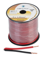 KAB0385 Kabel glosnikowy 1,5mm czarno-czerwony