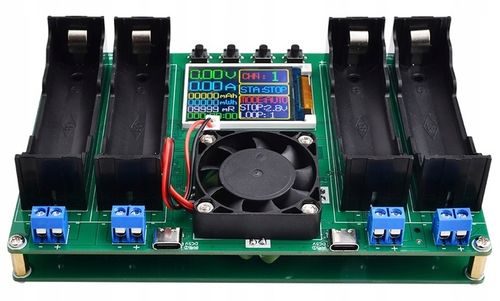 Miernik Tester pojemności ogniw akumulatorów 4 x 18650 USB na Arena.pl