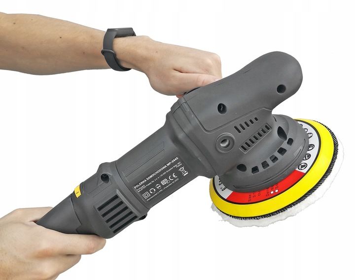 POLERKA SAMOCHODOWA SZLIFIERKA MIMOŚRODOWA DA + 4x GĄBKA +PASTA MENZERNA X3 zdjęcie 2