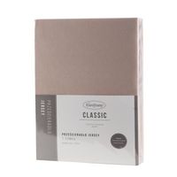 Prześcieradło z gumką CLASSIC jersey 220X200 cm beżowe