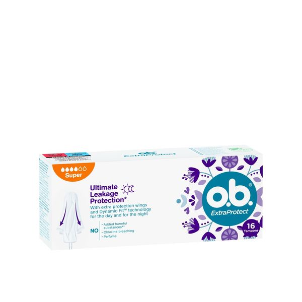 JOHNSON OB Extra Protect Tampony SUPER 16 sztuk zdjęcie 1