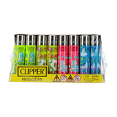 box - 48 x zapalniczka krzesiwowa clipper - rolling on fire