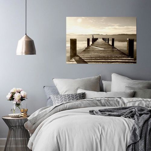 Obraz na płótnie - Canvas, Pomost w sepii 40x30 na Arena.pl