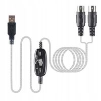 PC40 KABEL KONWERTER USB NA MIDI IN OUT INTERFEJS SZYBKA TRANSMISJA