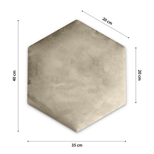 PANELE TAPICEROWANE PLASTER MIODU Heksagon KREMOWY 35cm x 40cm na Arena.pl