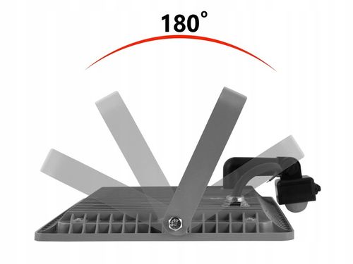 Halogen reflektor naświetlacz LED 100W z czujnik ruchu zmierzchu na Arena.pl