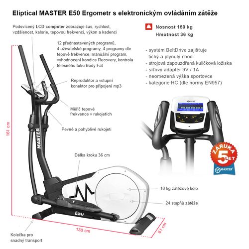 orbitrek eliptyczny master e50 ergometr na Arena.pl