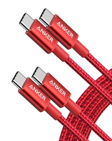 Kabel USB A Do USB C ANKER Czerwony 2szt 0,9m Szybkie Ładowanie
