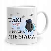 Dla Wójta Kubek Na Prezent Mucha Nie Siada Z Nadrukiem Ze Zdjęciem