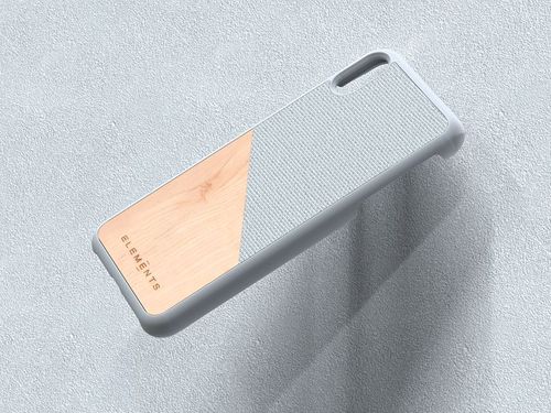 Drewniane etui do iPhone Xs Max (Light Grey) na Arena.pl