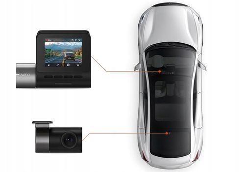 Wideorejestrator 70mai PRO PLUS a500s + kamera RC06 + 64GB + ADAPTER UP03 na Arena.pl