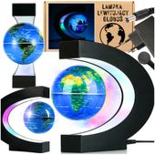 Globus interaktywny lampka lewitujący podświetlany magnetyczny mapa ziemia