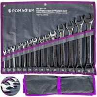 ZESTAW KLUCZY PŁASKO-OCZKOWYCH 14 ELEMENTÓW 10-32 MM NA PŁACHCIE