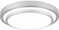 Lampa sufitowa LED okrągła 20 cm podtynkowa srebrno-biała ZHMA zimna biel