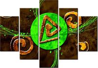 105CM 150CM OBRAZ 5 ELEM TRÓJKĄTNA MOC DRUK