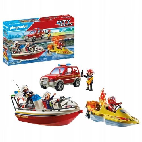 Playmobil 71569 Akcja strażacka w mieście z łodzią motorową na Arena.pl