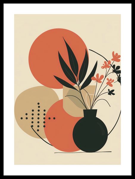 Plakat 64x90cm Wazon z Kwiatami zdjęcie 3