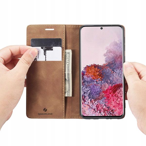 Spacecase Wallet Galaxy S20 Ultra Light Brown zdjęcie 10