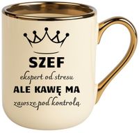 Kubek PREMIUM śmieszny prezent dla SZEFA ekskluzywny upominek
