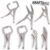 Szczypce zaciskowe spawalnicze 4 sztuki śruba regulacyjna KD10568