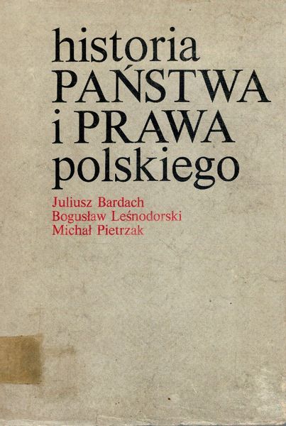 Historia Państwa I Prawa Polskiego Bardach Chomikuj