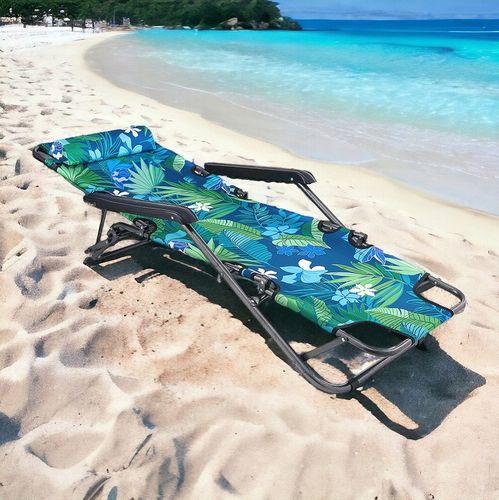 3 WZORY LEŻAK PLAŻOWY FOTEL OGRODOWY SKŁADANY NA PLAŻĘ 2W1 na Arena.pl