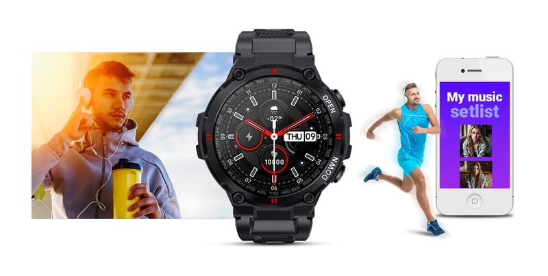 smartwatch giewont czarny gw430-1 zdjęcie 10